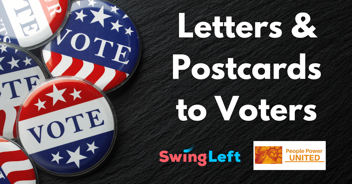 Postcards and Letter writing to voters · People Power United
